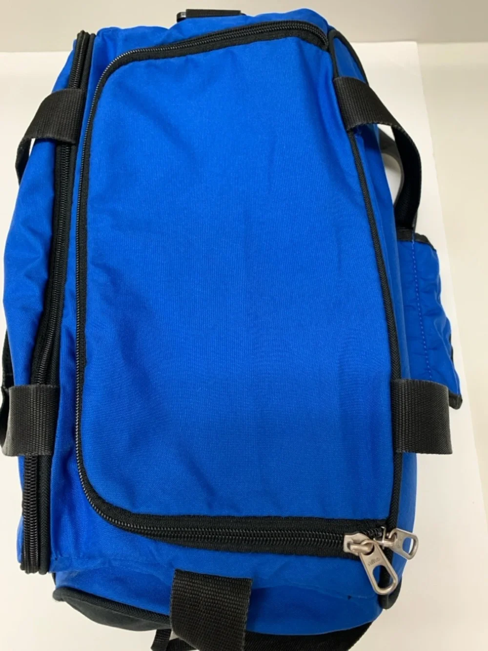 NIKE Brasilia 5 Small Duffle Bag Royal Blue with Black Accents